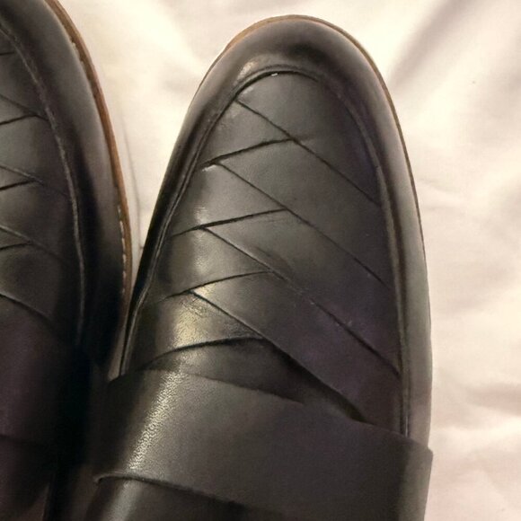 Cole Haan Sz 9 Black Original Grand Leather Woven Womens  Loafer - Picture 8 of 8